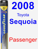 Passenger Wiper Blade for 2008 Toyota Sequoia - Hybrid