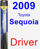 Driver Wiper Blade for 2009 Toyota Sequoia - Hybrid