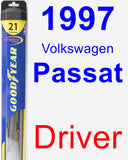 Driver Wiper Blade for 1997 Volkswagen Passat - Hybrid